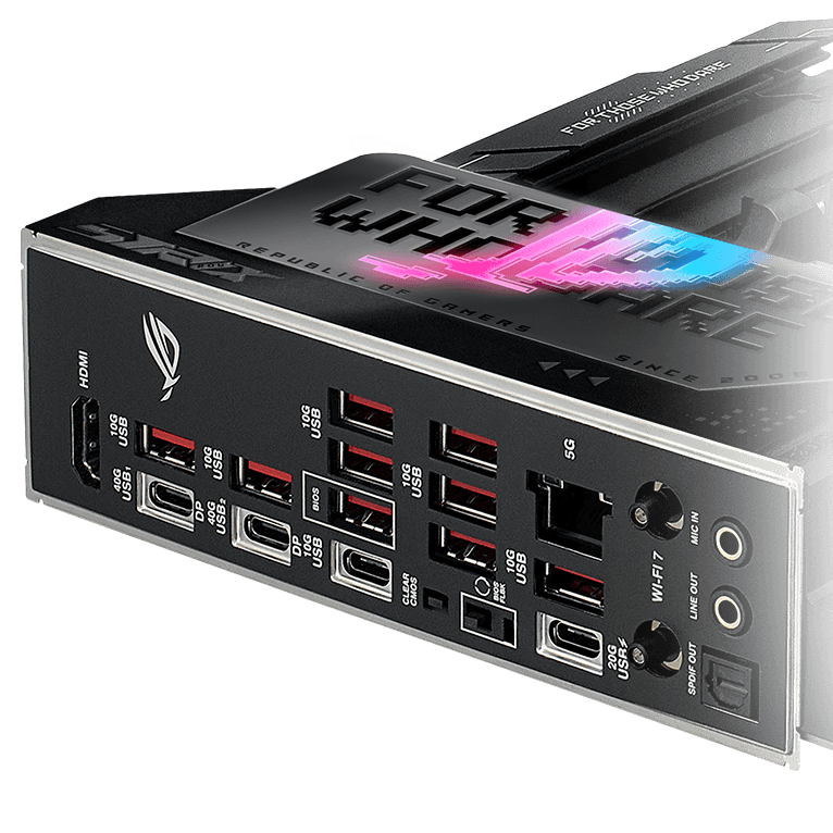 Conexiones USB4 de 40Gbps en ASUS ROG STRIX X870E-E