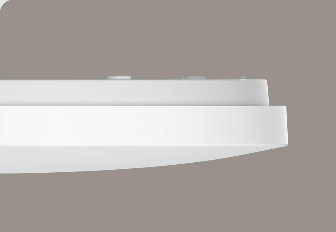 Perfil lateral de la luminaria Xiaomi Mi Smart LED Ceiling Light