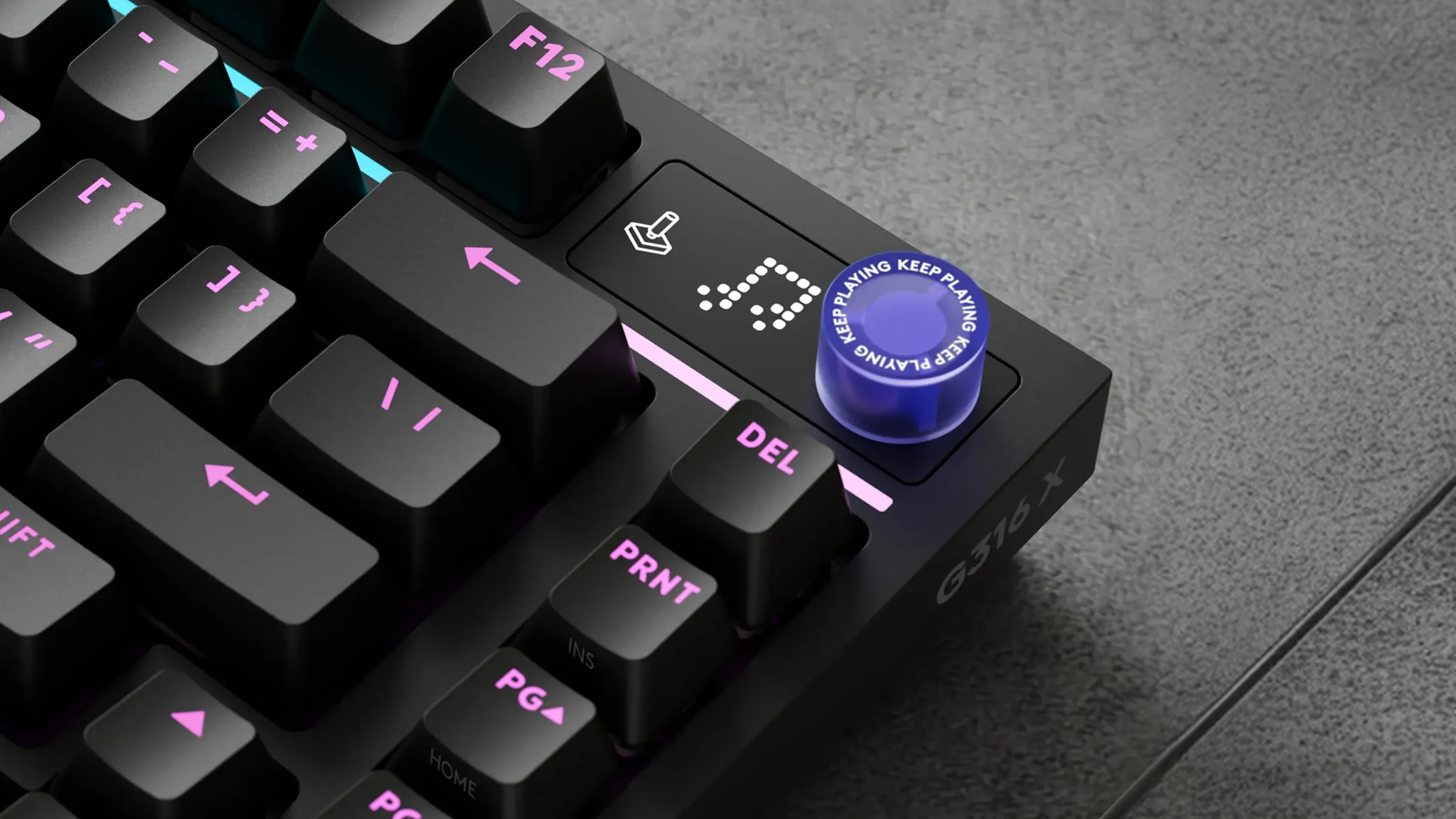 Logitech G316 X 75 negro fotografía lifestyle configuración de juego