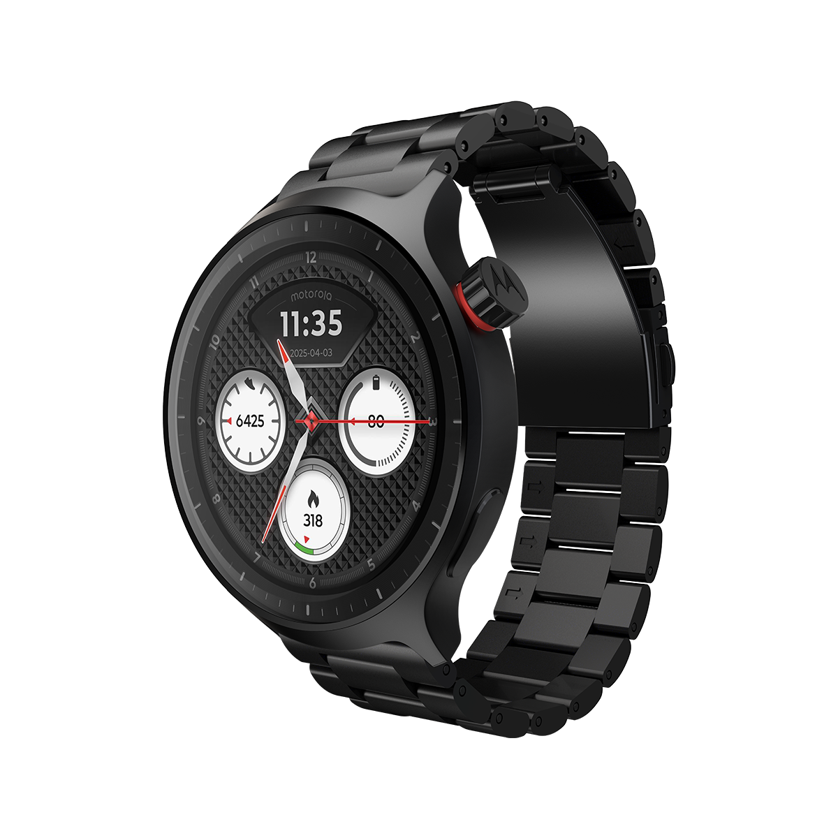 Motorola Moto Watch, imagen de la galería de producto para mostrar la pantalla y el diseño