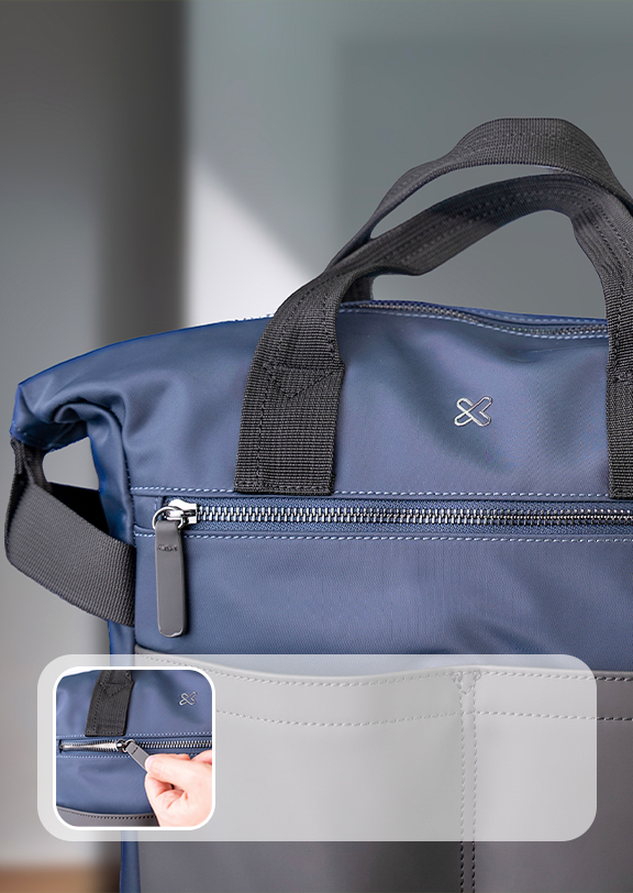 Vista de la mochila Aurum KNB-721 en su uso diario