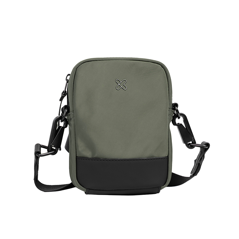 Klip Xtreme Modevo KCB-451 verde y negro, presentación del bolso cruzado