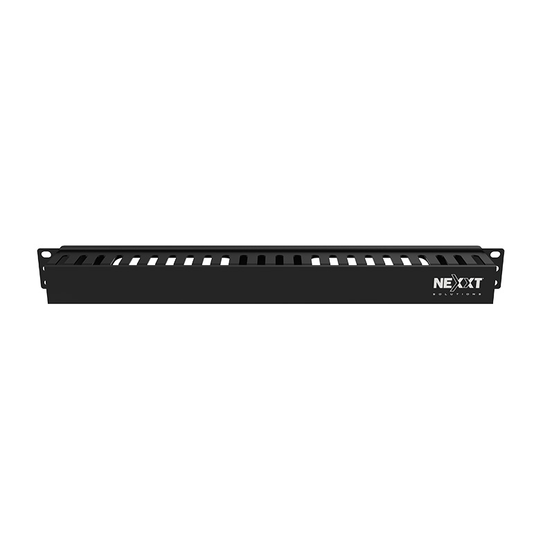 Vista frontal del organizador horizontal Nexxt NPM-DPC1UB