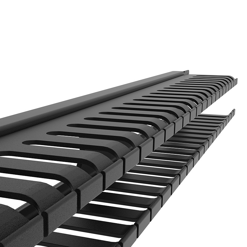 Detalle de ranuras para guiar cables del Nexxt NPM-DPC1UB