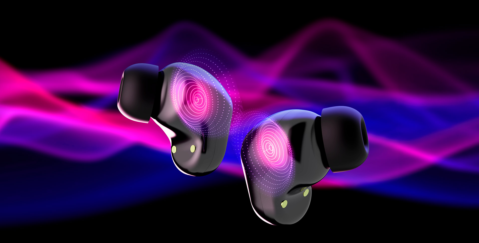 Imagen promocional oficial de Klip Xtreme QuanBuds KTE-011 sobre conversaciones y micrófono ENC