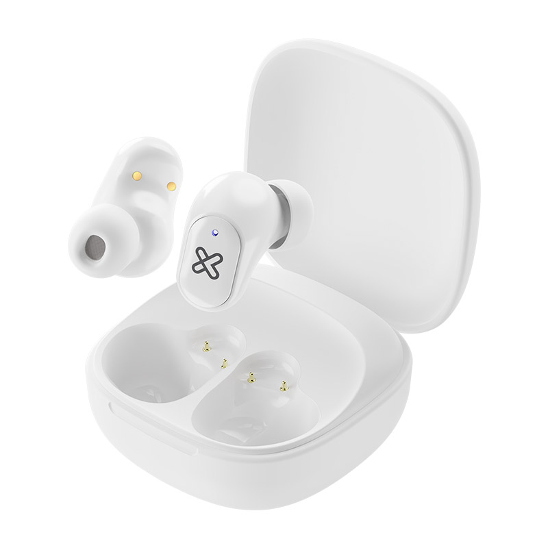 Presentación de los audífonos Klip Xtreme QuanBuds KTE-011WH blancos