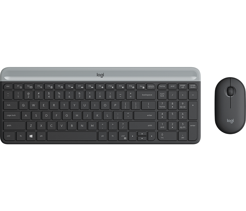 Logitech MK470, kit de teclado español y ratón inalámbrico grafito