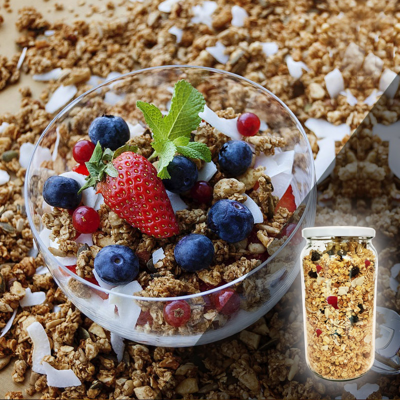 Granola berries Bajas calorías