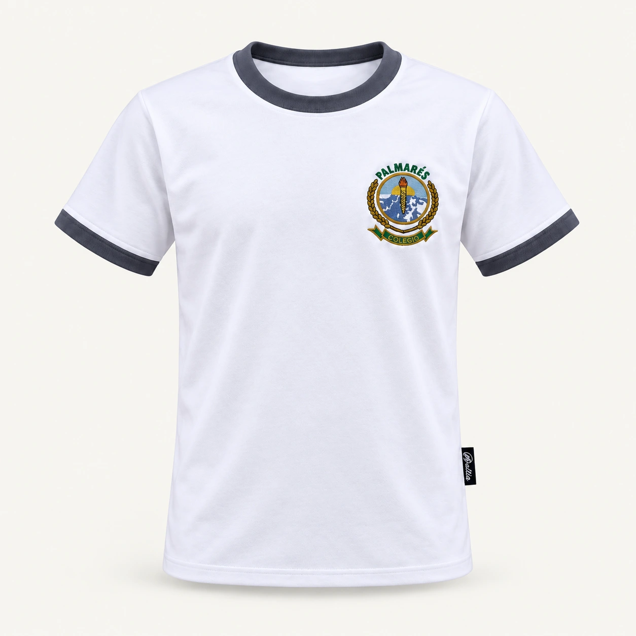 Polera Polo Algodón Manga Corta Palmarés, frente