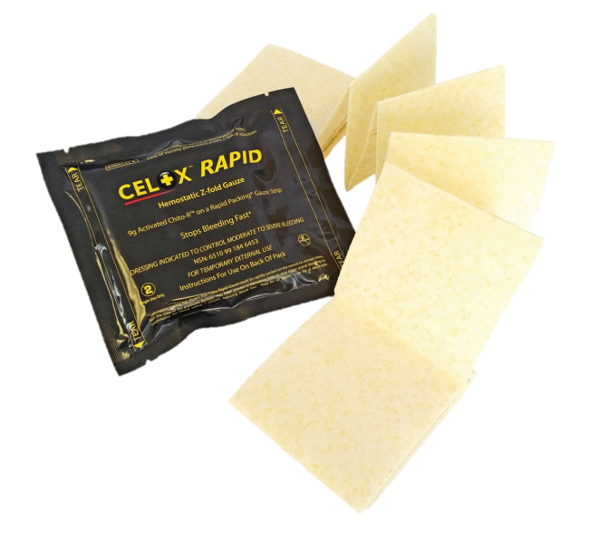 Celox RAPID Gauze 3x5ft Z Fold