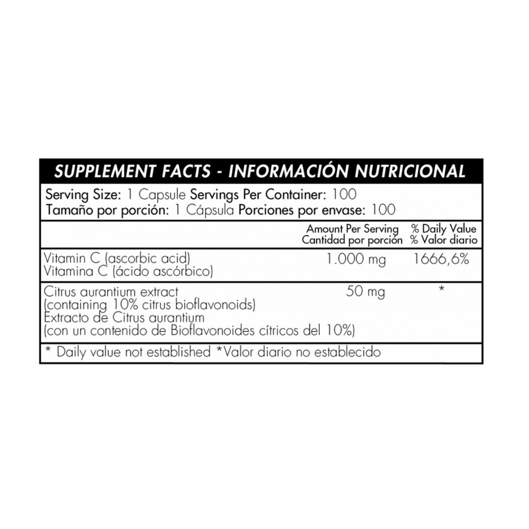 Vitamina C 1 000mg Con Complejo Citrico Healthy America