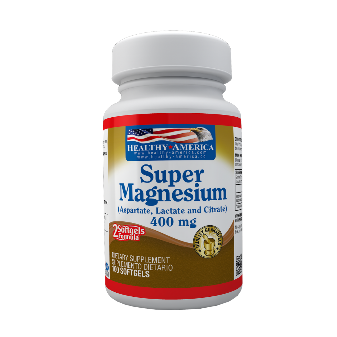 SUPER MAGNESIUM FORMULA 400 MG (As Aspartate, Lactate, Ci...