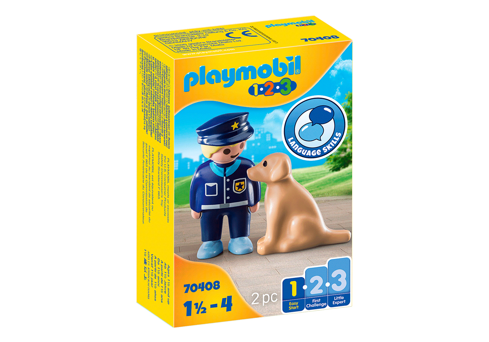 Playset Police with Dog 1 Easy Starter  70408 (2 pcs)