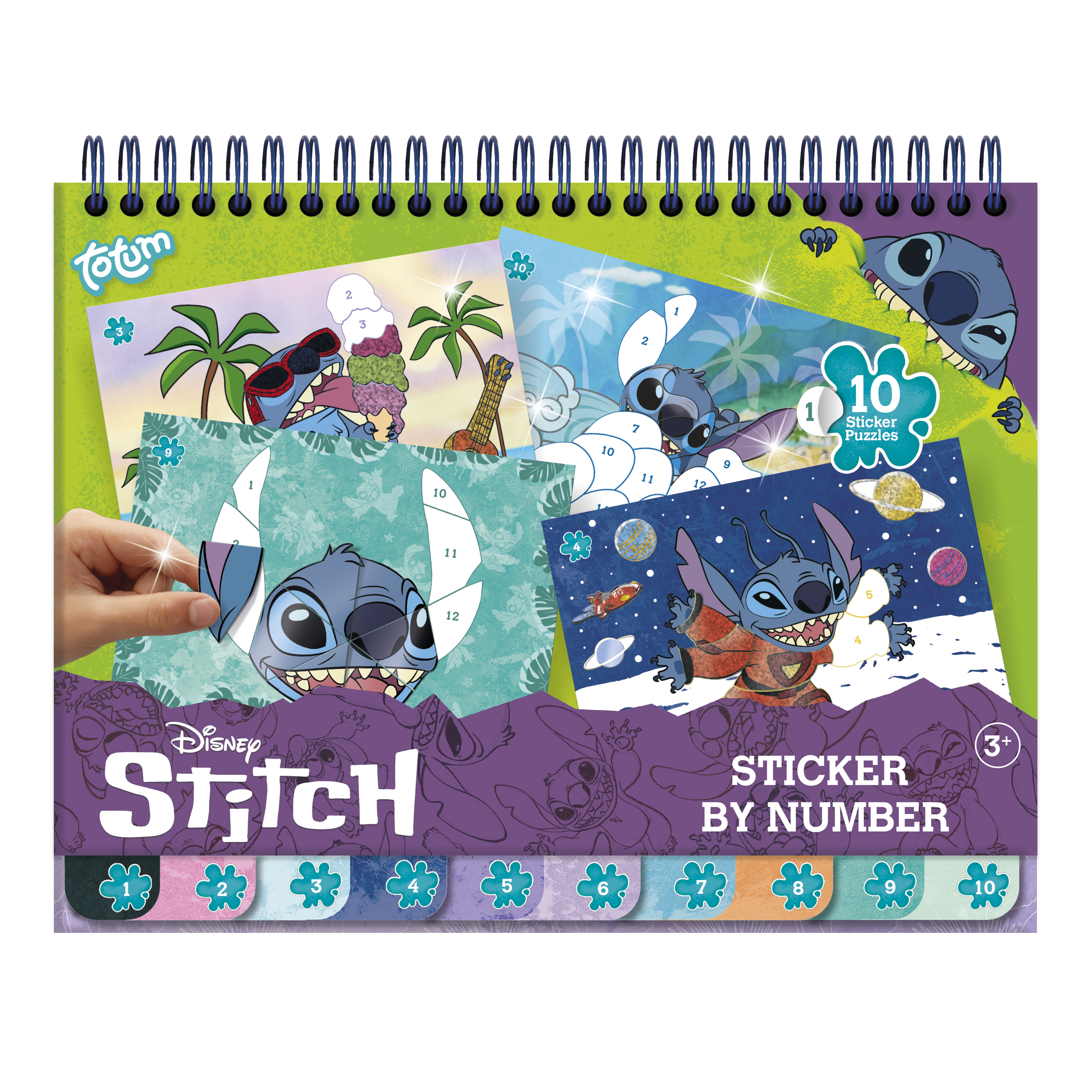 Stitch - Caderno Sticker by Number