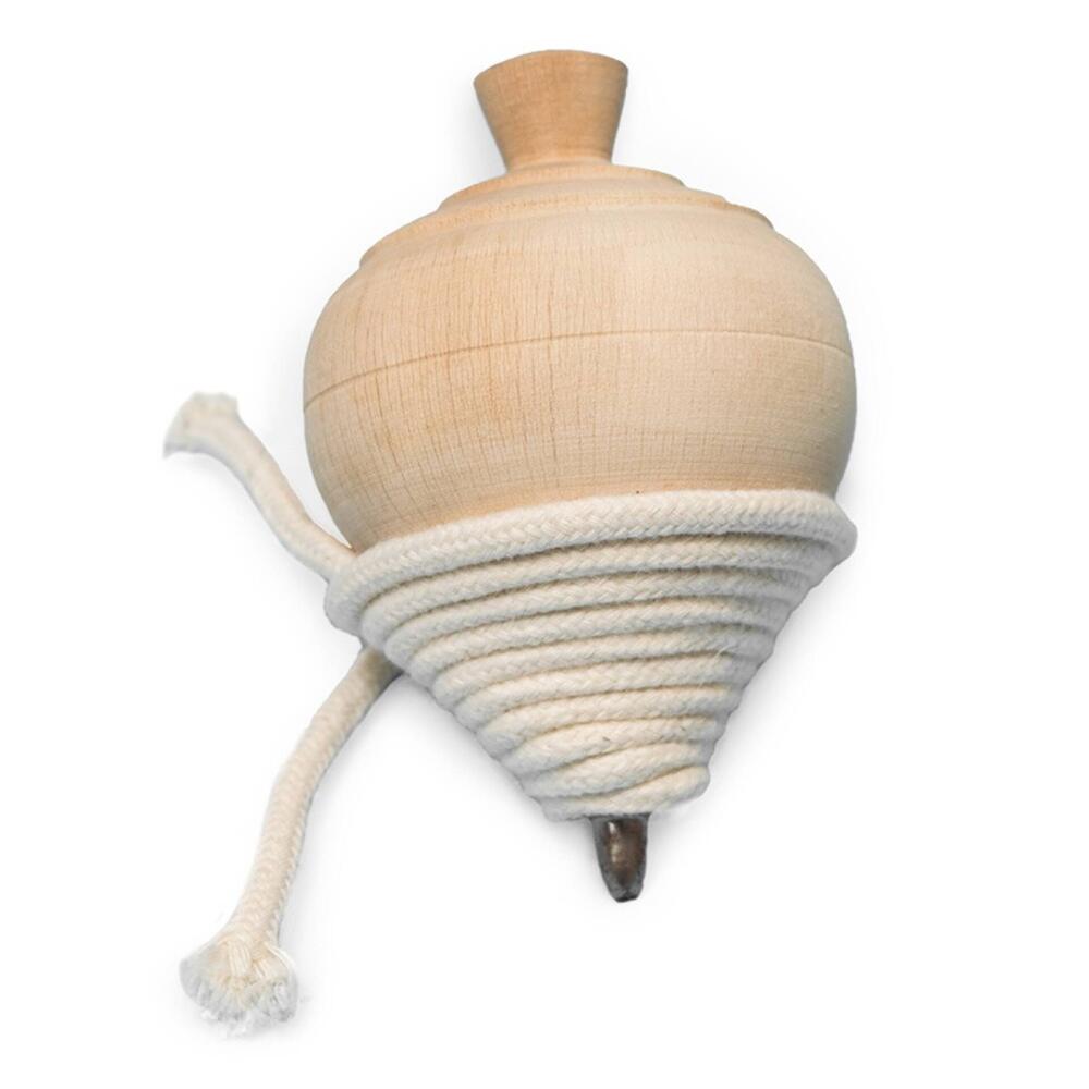 Pião de Madeira com Corda