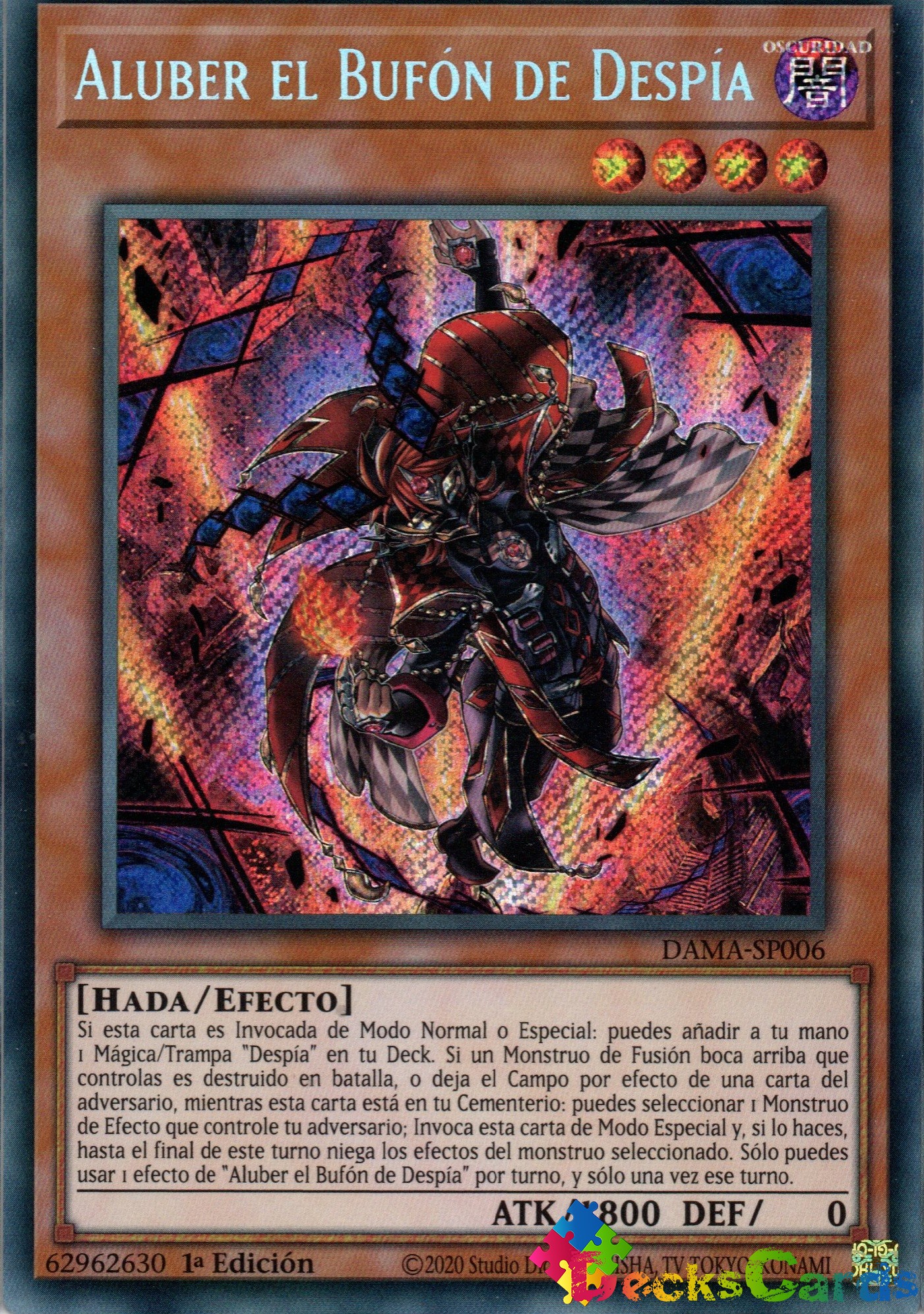 Aluber the Jester of Despia - DAMA-EN006 - Secret Rare 1s...
