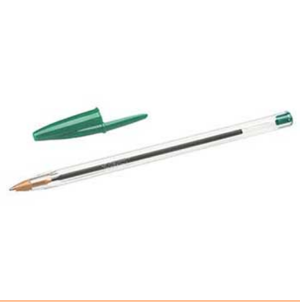 Esferografica Ball Point BIC Cristal Verde Cx 50un