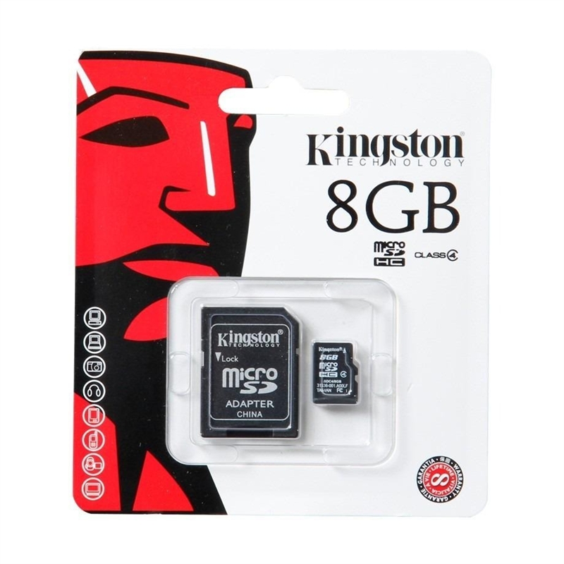 Memoria SD Card 8GB Kingston para todos los modelos GPS tracker Memoria SD Card 8GB Kingston para todos los modelos GPS tracker