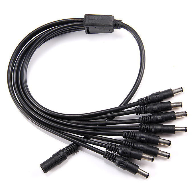 Divisor de potencia de 1 a 8 plug de poder para cámaras CCTV Divisor de potencia de 1 a 8 plug de poder para cámaras CCTV