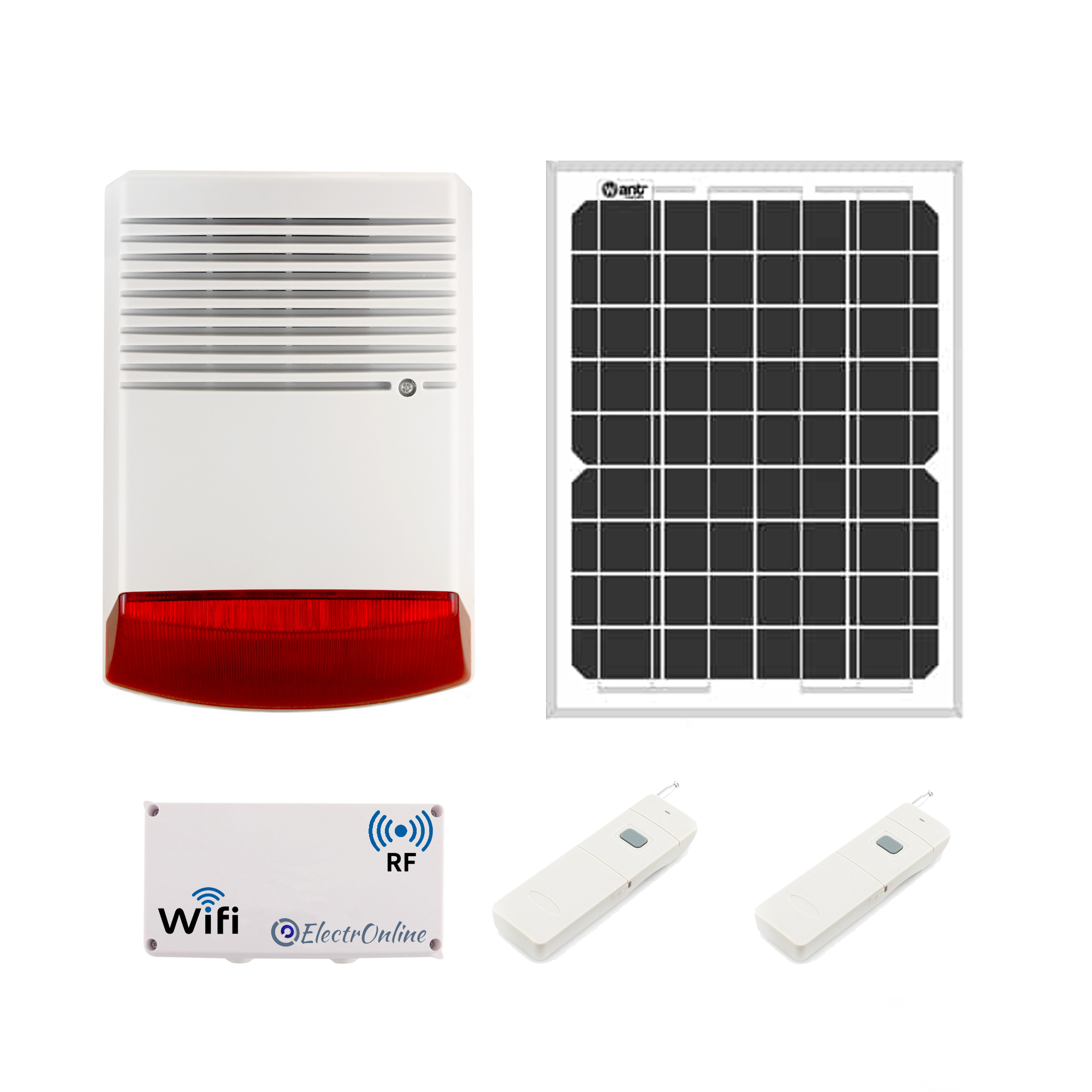 Sirena Comunitaria Solar APP WIFI Botón De Pánico RF Sirena Comunitaria Solar APP WIFI Botón De Pánico RF
