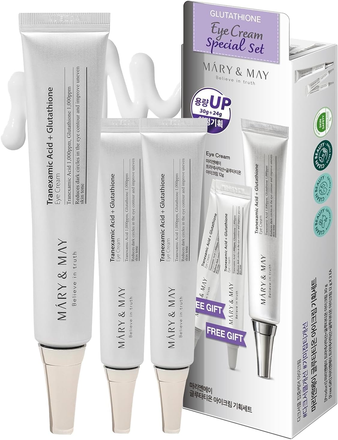 Creme para olhos com ácido tranexâmico