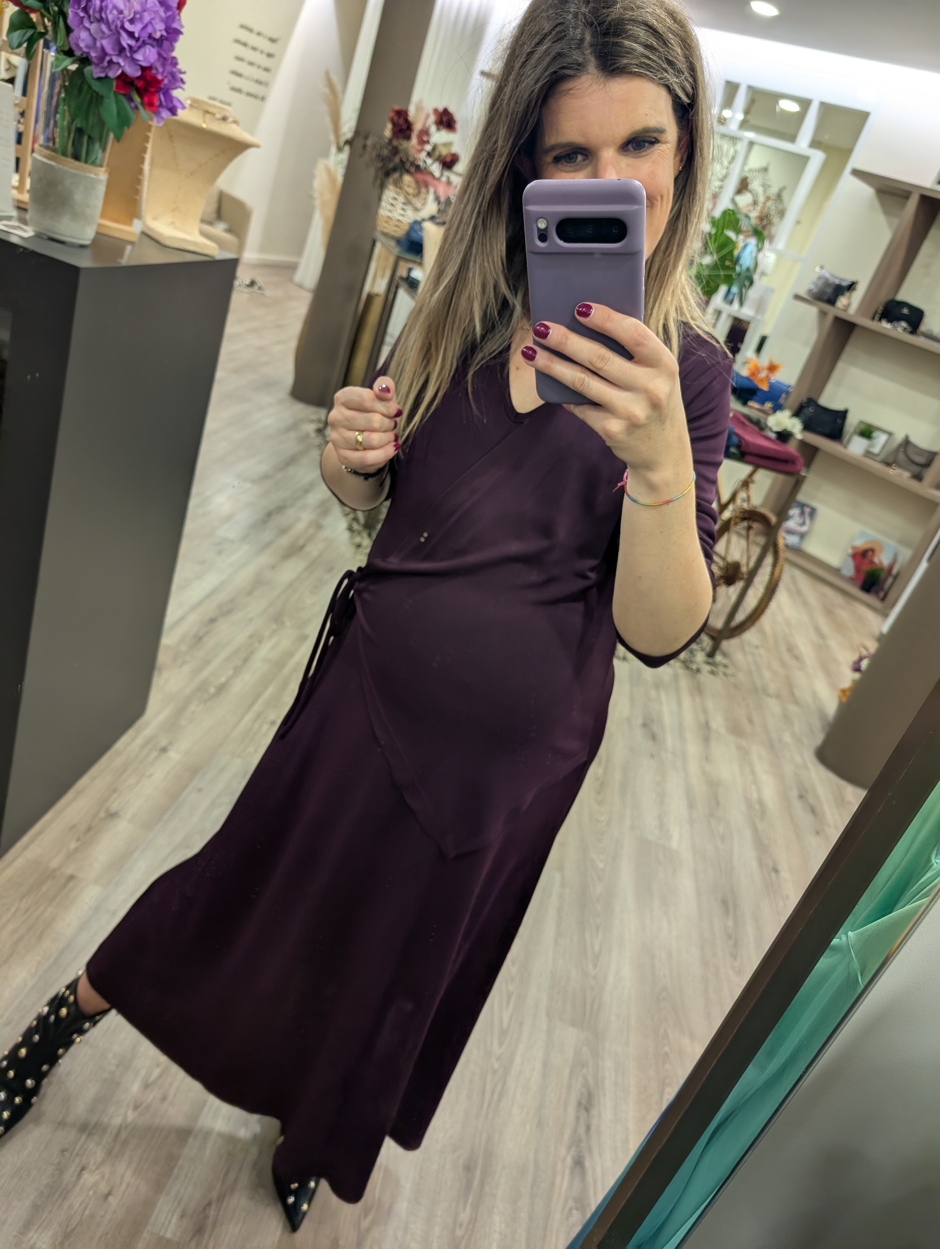 Vestido longo trespasse (+ cores)