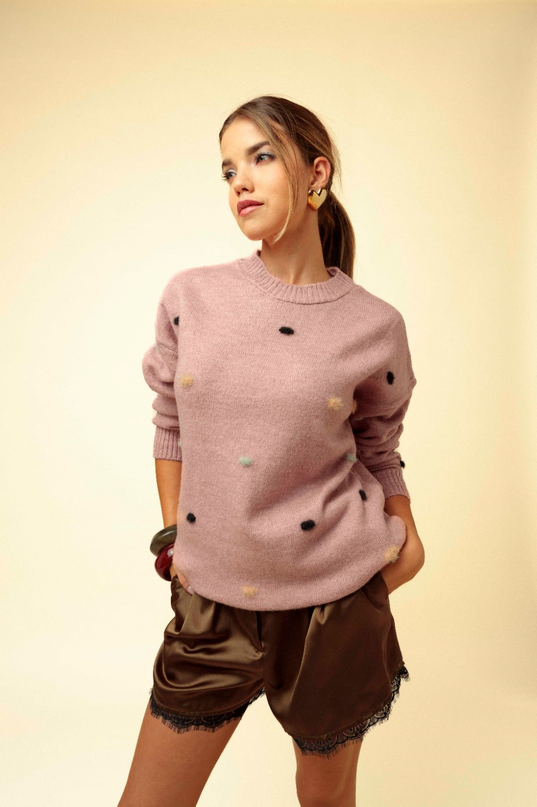 camisola pompons
