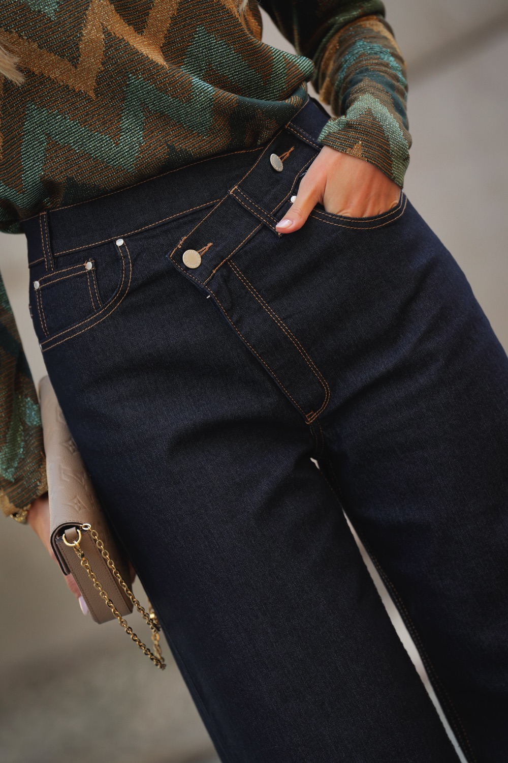 Calça Wide Leg Cross