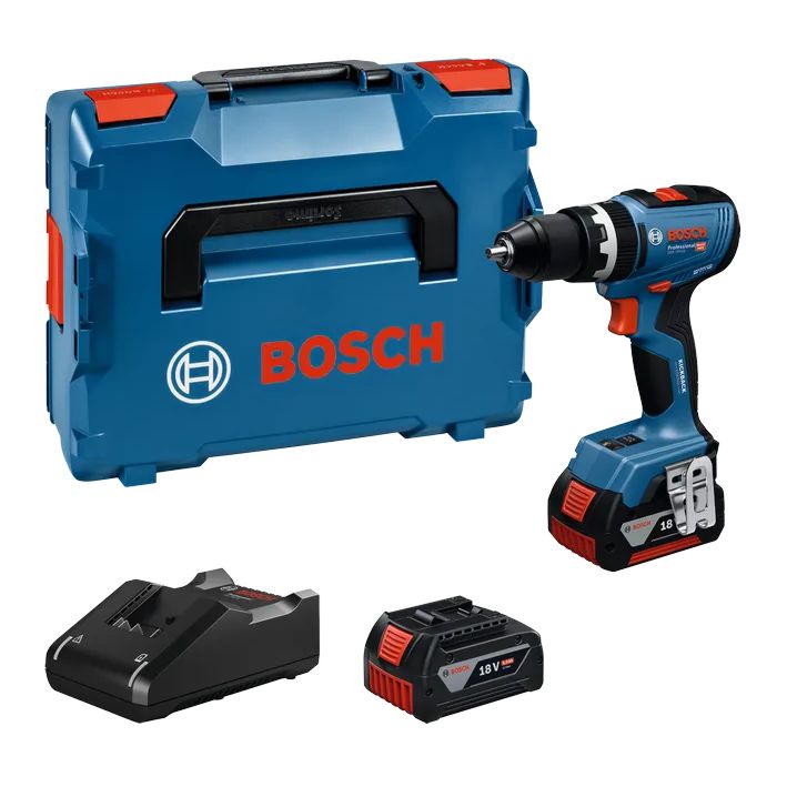 Aparafusadora/Berbequim com percussão sem fio GSB 18V-65 + 2 Baterias 18V 5.0Ah BOSCH
