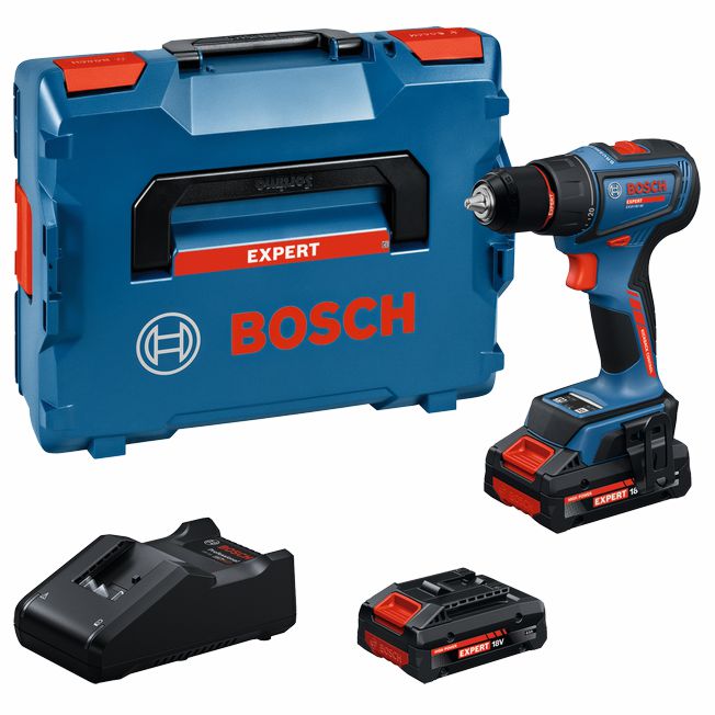 Aparafusadora sem fio EXPERT EXSR18V-90 + 2 Baterias EXBA18V-40 + Mala L-BOXX BOSCH