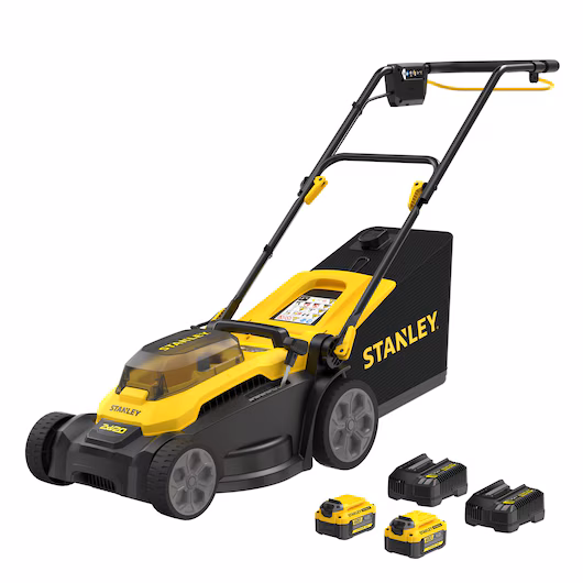 Corta-Relvas sem escovas V20 Li-Ion 2x18V 37cm com 2 baterias 4Ah STANLEY 