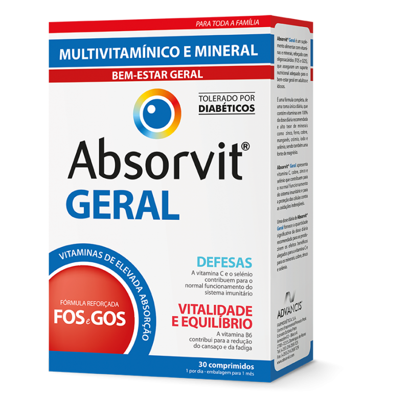 Absorvit GERAL Comprimidos x30 Comprimidos