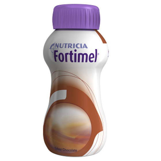 Fortimel Chocolate Pack de 4 garrafas com 200 ml cada.