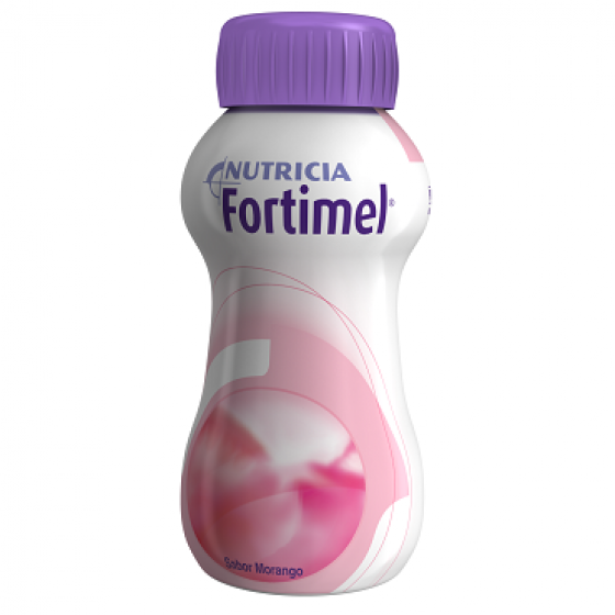 Fortimel Morango Pack de 4 garrafas com 200 ml cada.