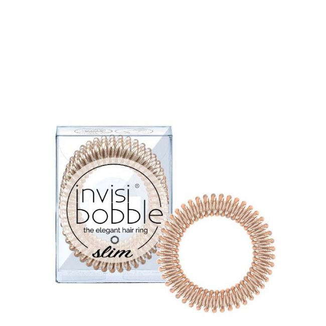 Invisibobble Slim Elástico Cabelo Bronze x3 Unidades