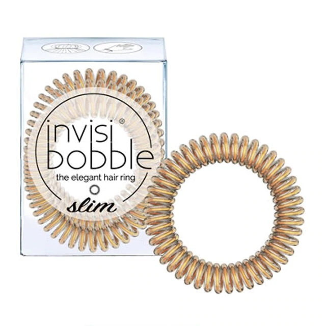 Invisibobble Slim Elástico Cabelo Gold x3 Unidades