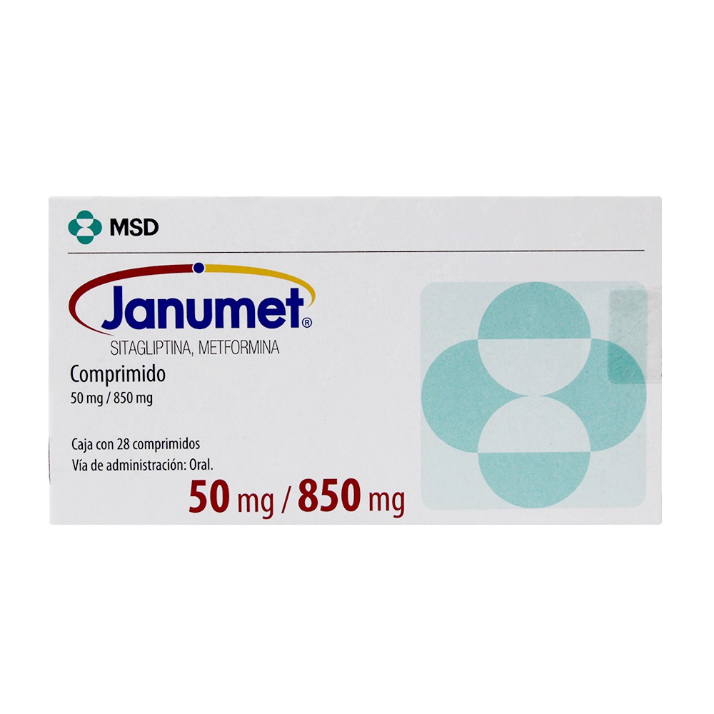 Janumet 50 mg / 850 mg 28 comprimidos