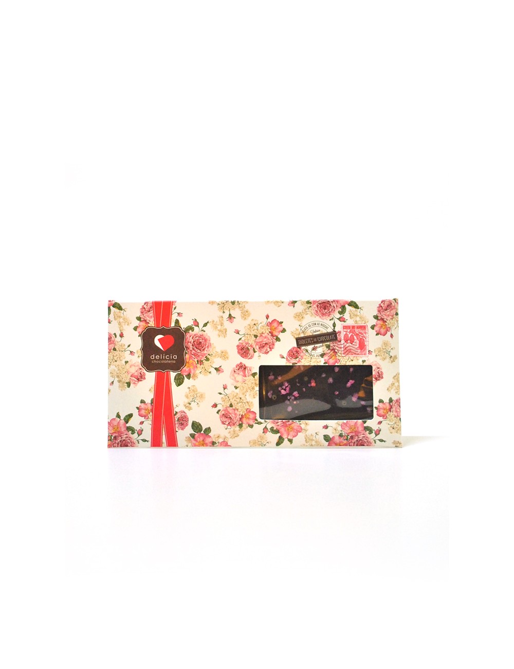 Chocolate Negro c/ Rosa Cristalizada