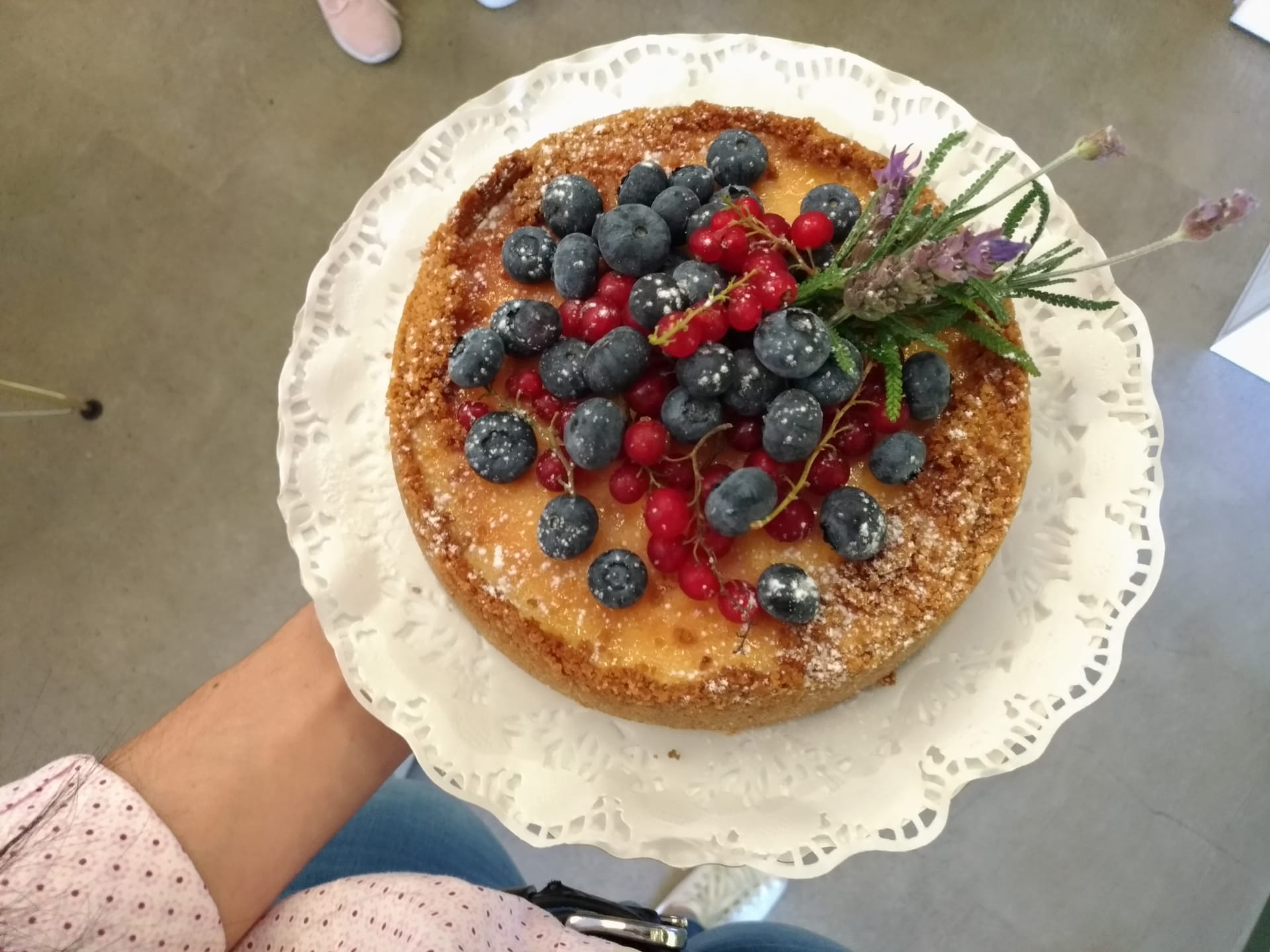 Bolo de Queijo Creme com Fruta da Época