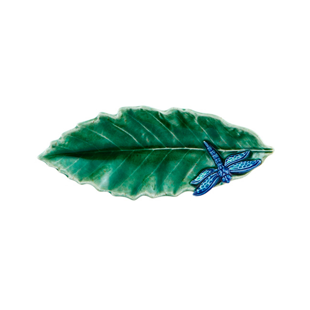 Folhas do Campo - Folha Castanheiro com Libélula 16cm