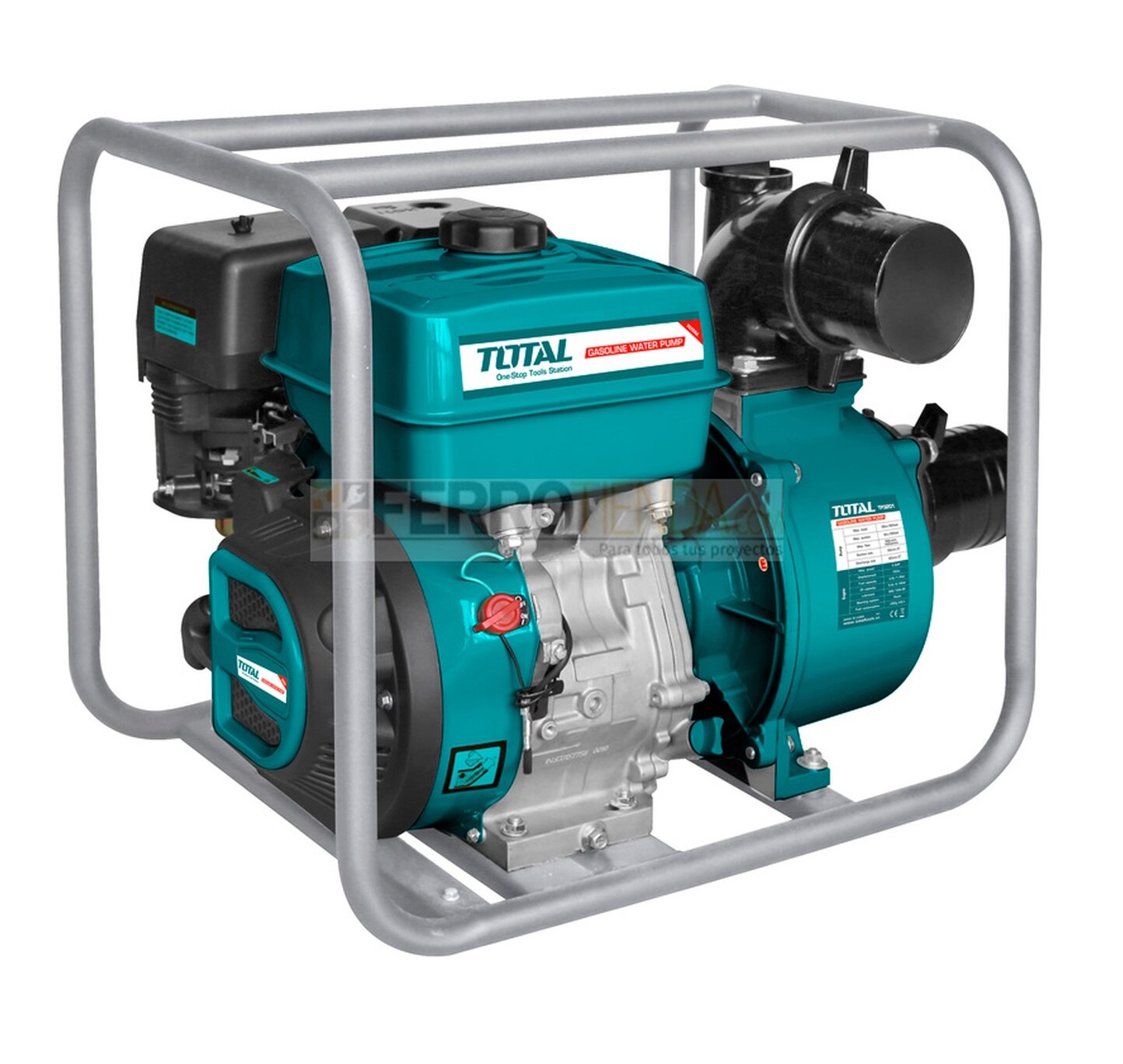 Motobomba a Gasolina 4 de 9hp Riego Industrial TOTAL TP3401