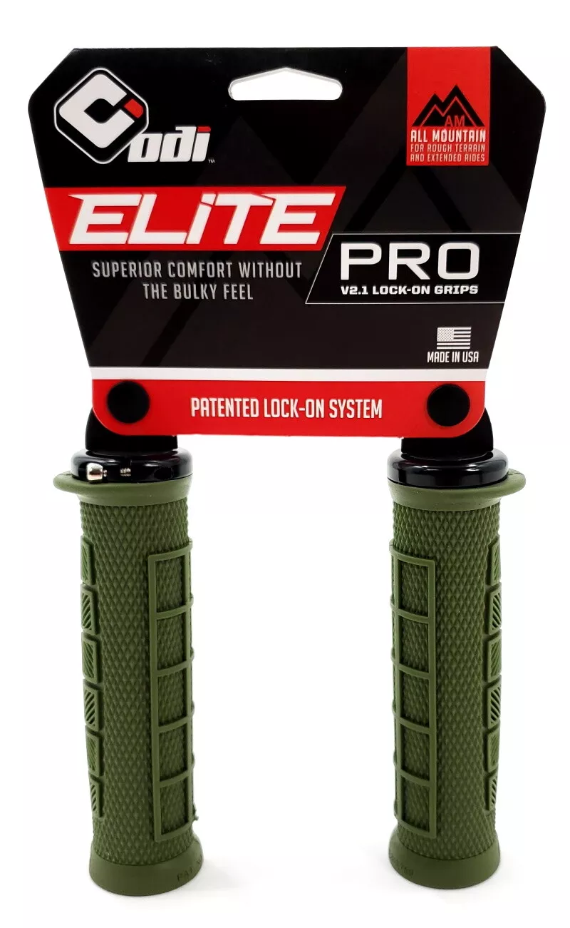 PUÑOS ODI - ELITE PRO V2.1 LOCK-ON ARMY GREEN W/BLACKCLAMP/UNIDAD