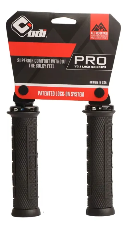 PUÑOS ODI - GRIPS ELITE PRO - V2.1 LOCK-ON BLACK