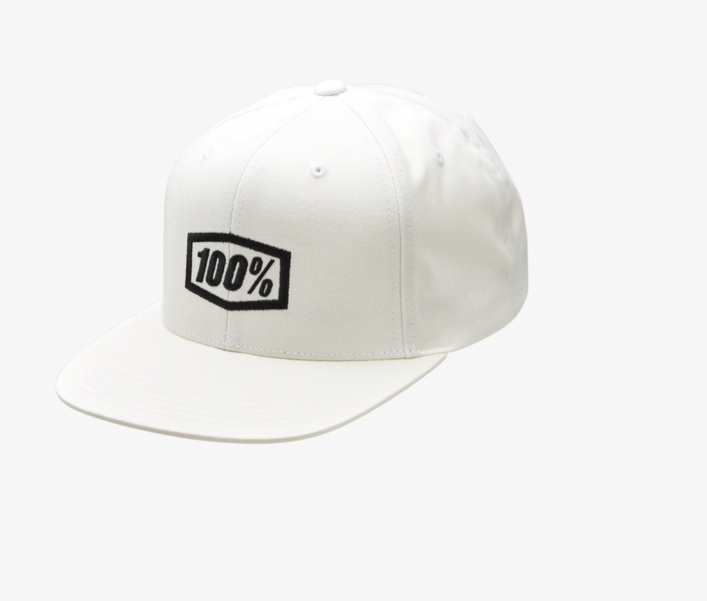JOCKEY 100% ICON - Snapback Cap White (Ajustable)