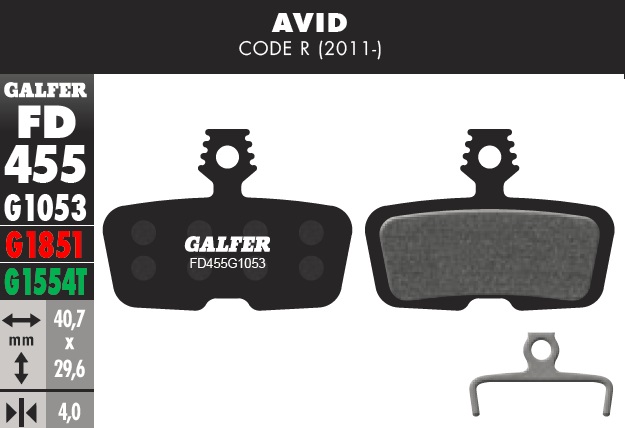 PASTILLAS GALFER - SRAM Code R, RSC, Guide RE, DB8, G2 RE