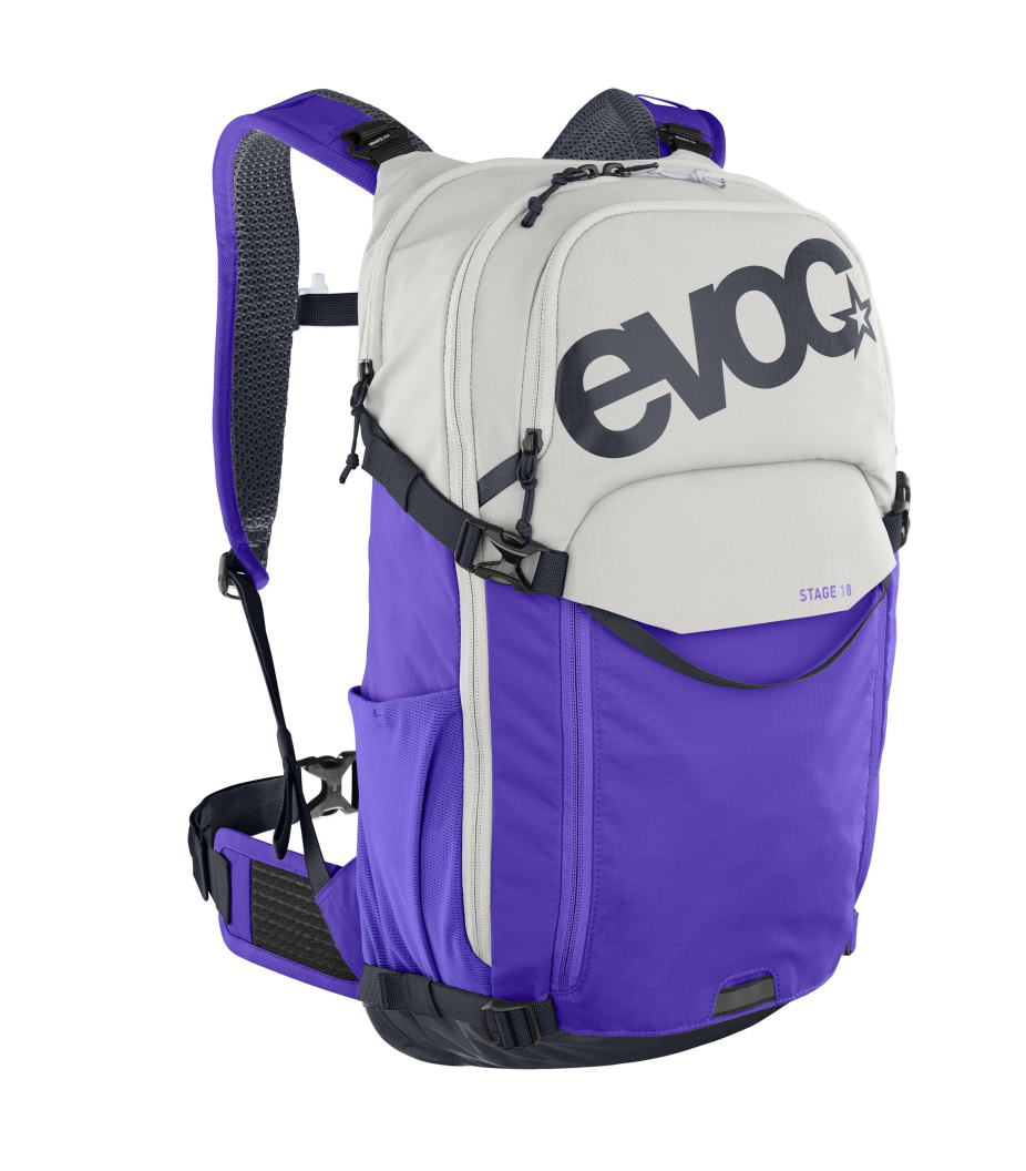 MOCHILA EVOC - Stage 18 L Sand/Violeta
