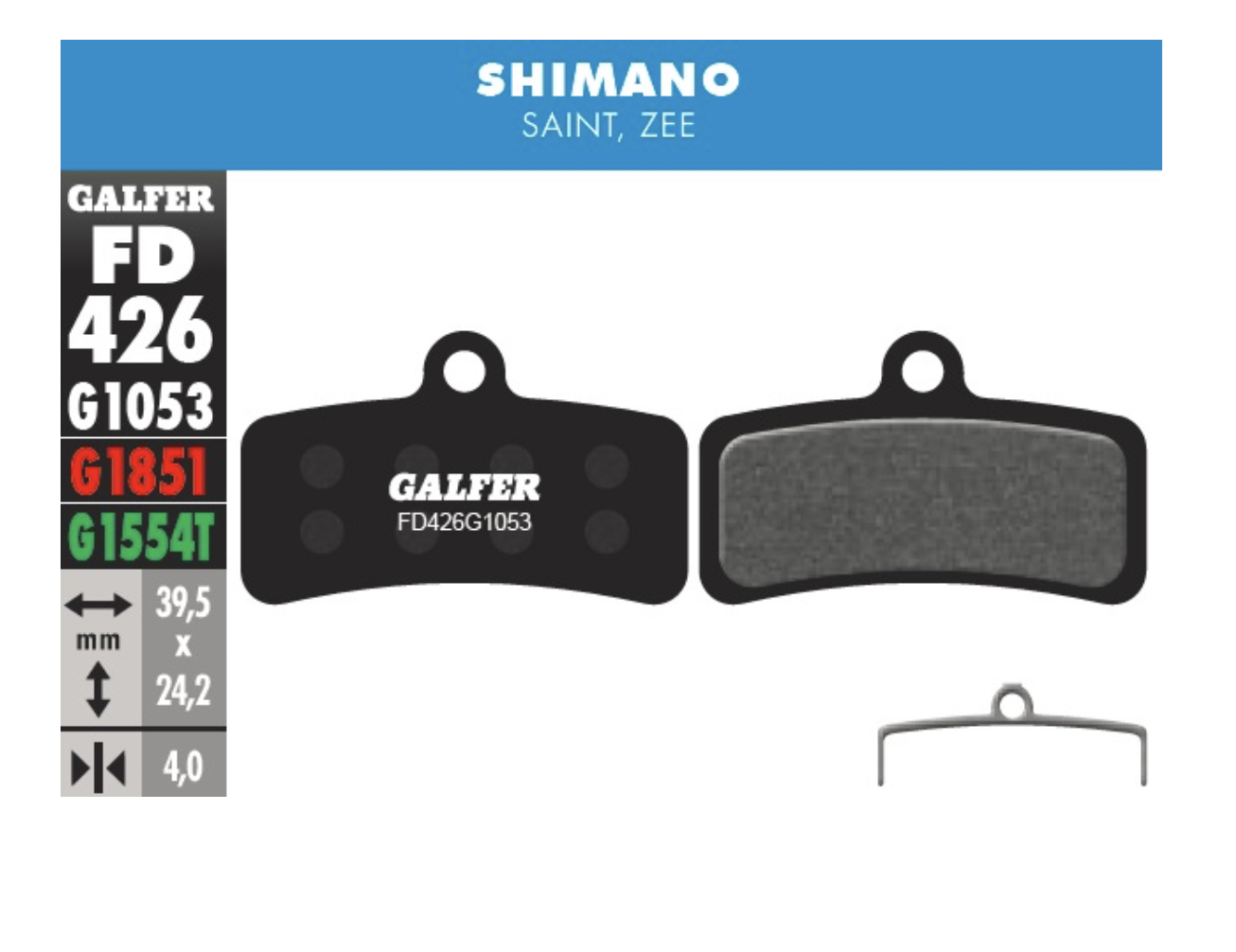 PASTILLAS GALFER - Shimano M7120/8020/8120/9120 (Advanced)