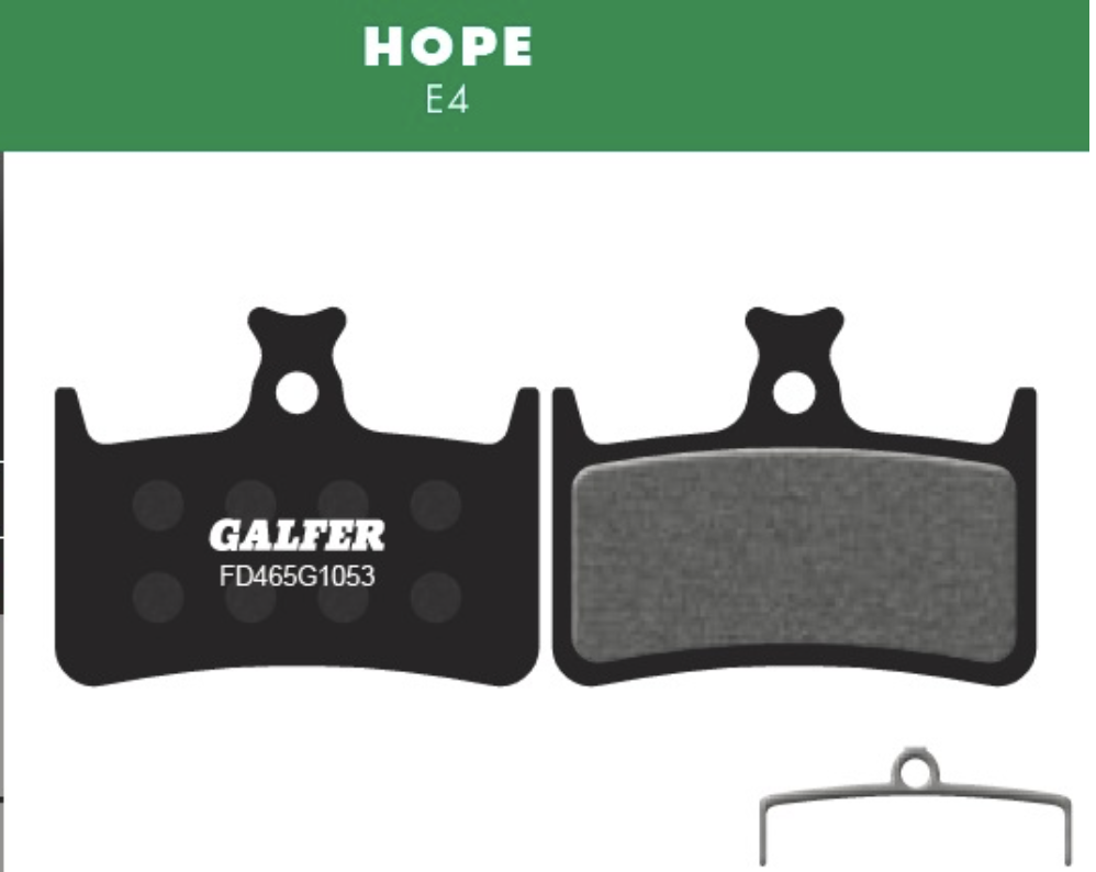 PASTILLAS GALFER - Hope E4, RX4, Shimano (Pro)