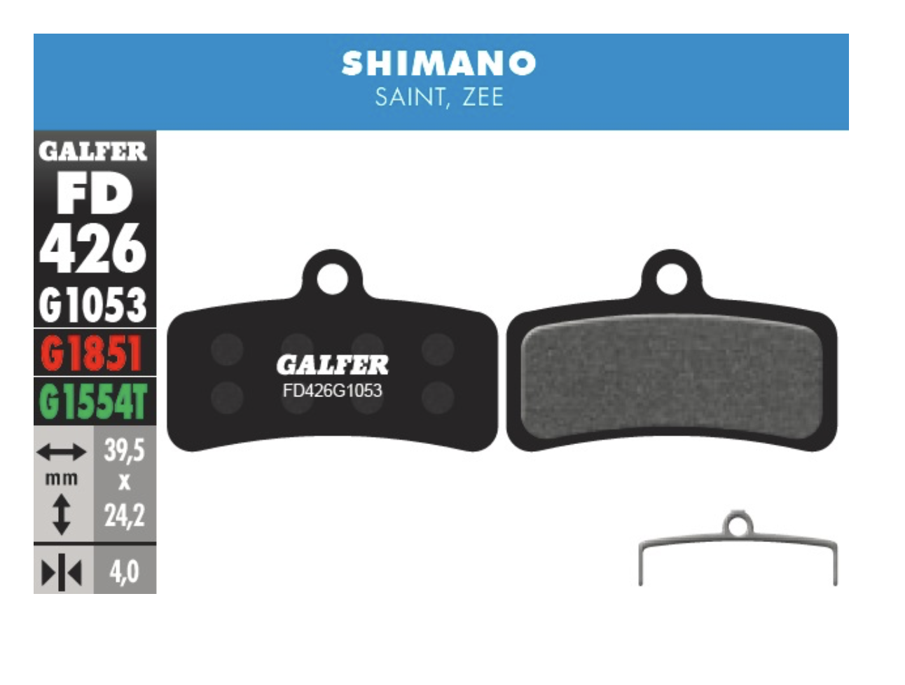 PASTILLAS GALFER - Shimano M7120/8020/8120/9120 (Pro)