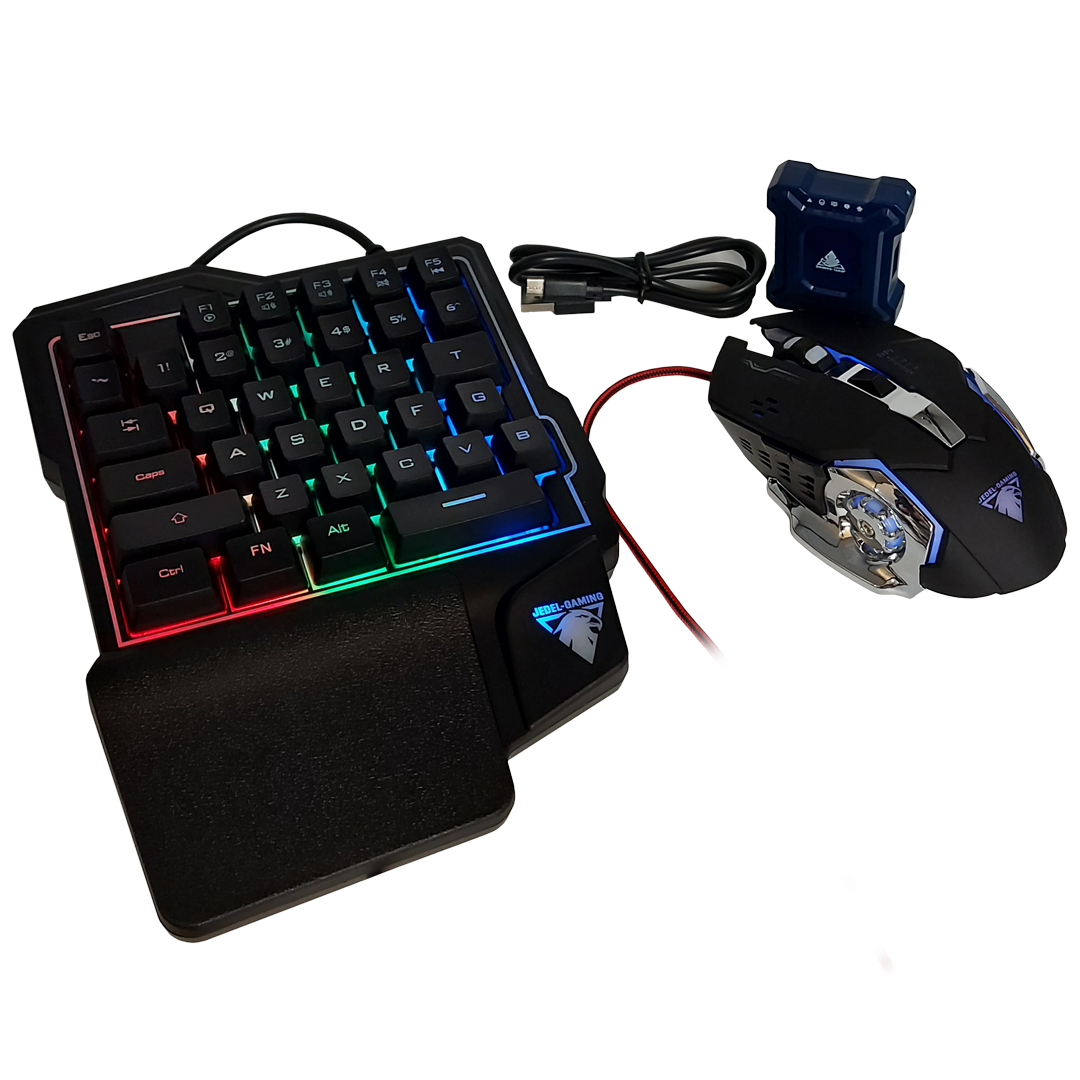 Set Gamer Teclado Una Mano Mouse Conversor Cp 08